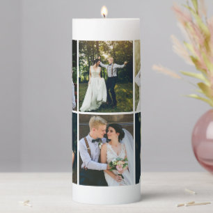 Gallery of 6 Personalized Photo Pillar Candle