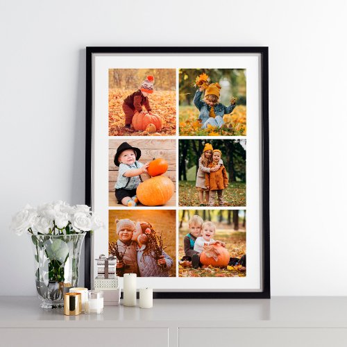 Gallery of 6 Personalized Photos Poster