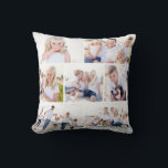 Gallery Of Seven Custom Photo Throw Pillow<br><div class="desc">Background color can be customized online (to any color!). Designed by Berry Berry Sweet {www.berryberrysweet.com}</div>