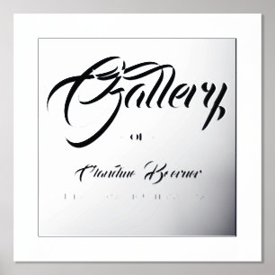 Gallery Sign for Artist Foil Accent Poster Print