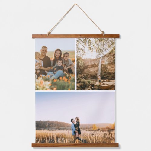 Gallery Trio With 3 Personalized Photos Hanging Tapestry