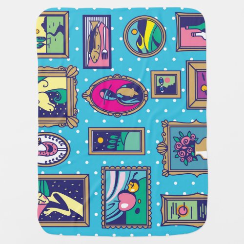 Gallery Wall Diverse Picture Collection Baby Blanket