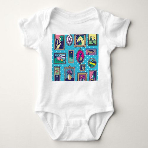 Gallery Wall Diverse Picture Collection Baby Bodysuit