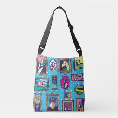 Gallery Wall Diverse Picture Collection Crossbody Bag