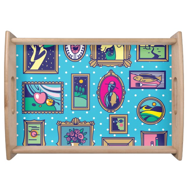 Gallery Wall: Diverse Picture Collection Serving Tray (Front)