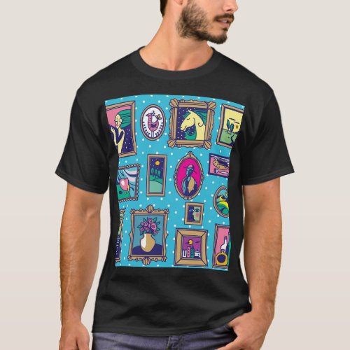 Gallery Wall Diverse Picture Collection T_Shirt