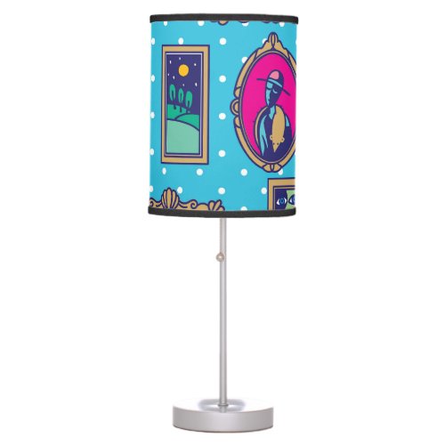 Gallery Wall Diverse Picture Collection Table Lamp