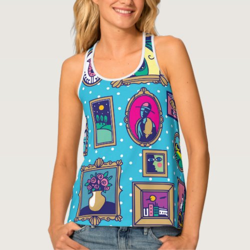 Gallery Wall Diverse Picture Collection Tank Top