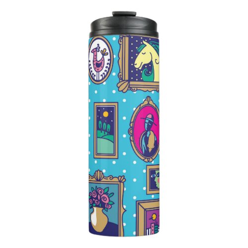 Gallery Wall Diverse Picture Collection Thermal Tumbler