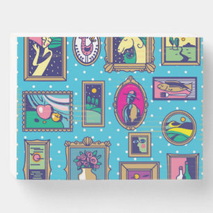 Gallery Wall: Diverse Picture Collection Wooden Box Sign
