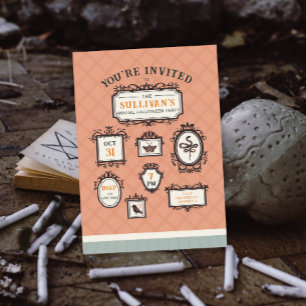 Gallery Wall Frames Halloween Party Invitation