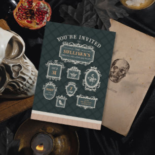 Gallery Wall Frames Halloween Party Invitation
