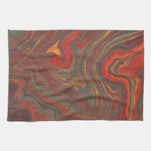 Gallery Warm Soothing Acrylic Abstract Bath Towel