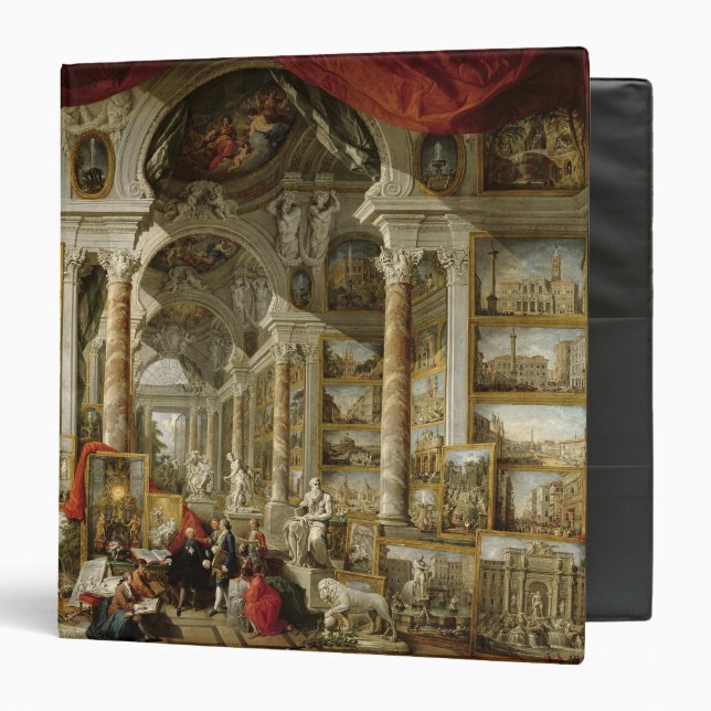 Gallery with Views of Modern Rome, 1759 Binder (Front/Inside)