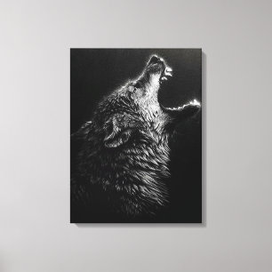 Gallery Wrapped Stretched Wolf Decor Gifts