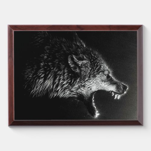 Gallery Wrapped Stretched  Wolf Decor Gifts  Award Plaque