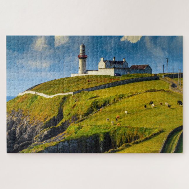 Galley Head Lighthouse Rosscarbery Cork Ireland. Jigsaw Puzzle (Horizontal)