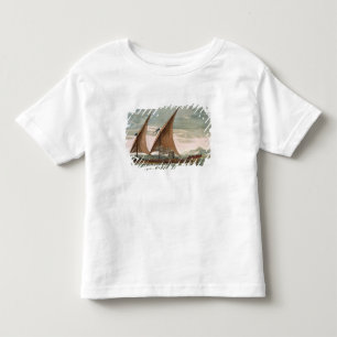 Galley under sail, flying standard of the Commande Toddler T-shirt