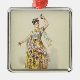 Galli Marie in the role of Carmen Metal Ornament