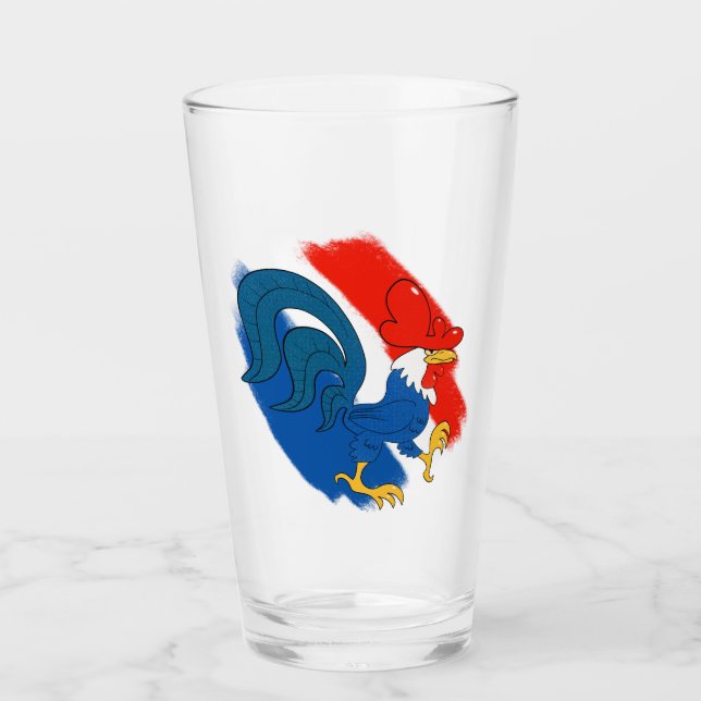 Gallic Rooster Glass (Front)