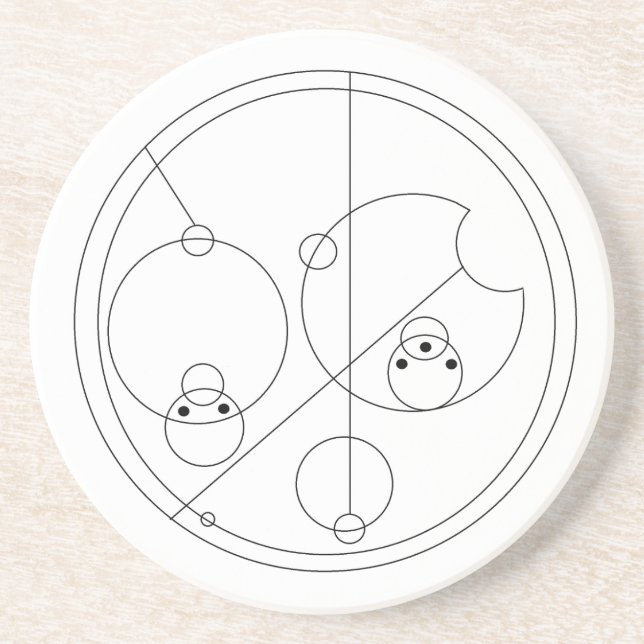 Gallifreyan I Love You Coaster (Front)