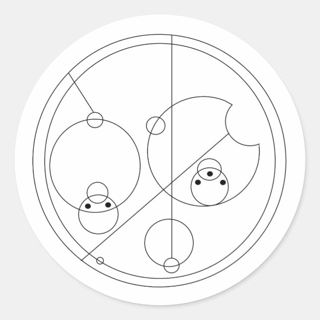 Gallifreyan I Love You Stickers (Front)