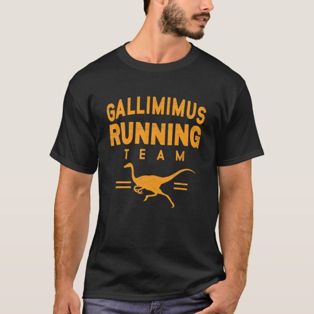 Gallimimus Running Team T-Shirt (Front)