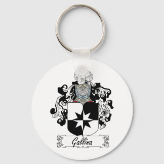 Gallina Family Crest Keychain