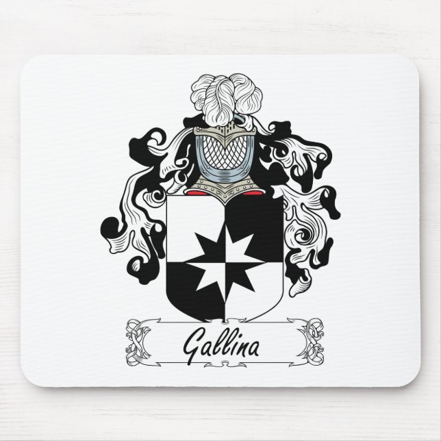 Gallina Family Crest Mouse Pad (Front)