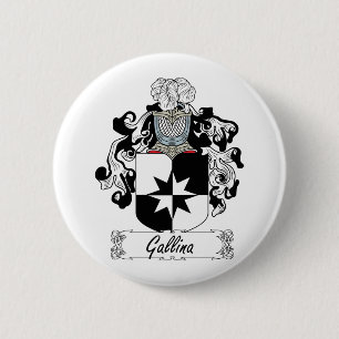 Gallina Family Crest Pinback Button