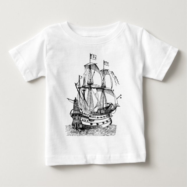 Gallion - Black Baby T-Shirt (Front)