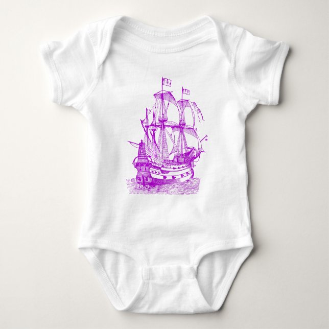 Gallion - Purple Baby Bodysuit (Front)