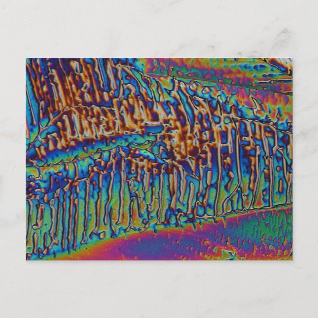 Gallium nitrate under the microscope postcard (Front)