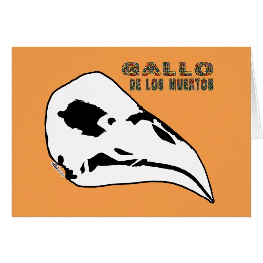 Gallo De Los Muertos Cards (Front Horizontal)