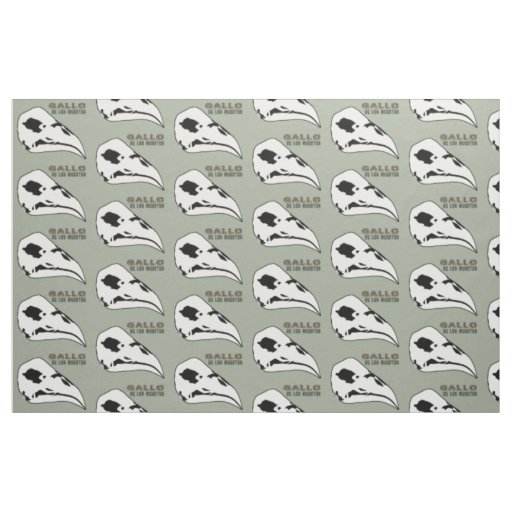 Gallo De Los Muertos Fabric