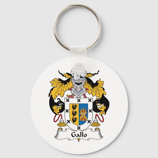 Gallo Family Crest Keychain (Front)