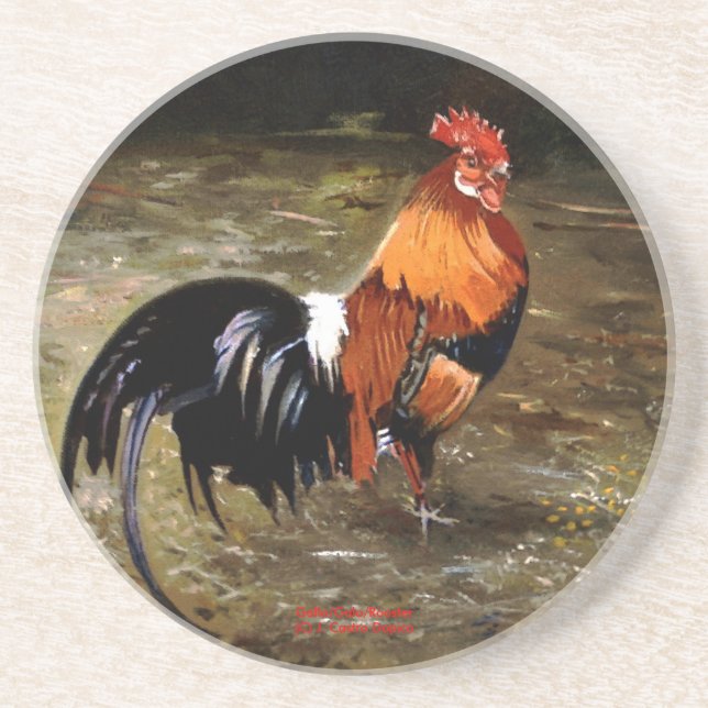 Gallo/Galo/Rooster Drink Coaster (Front)