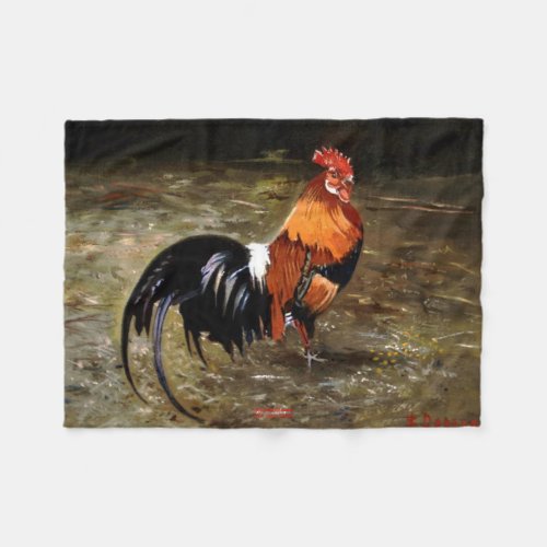 GalloGaloRooster Fleece Blanket