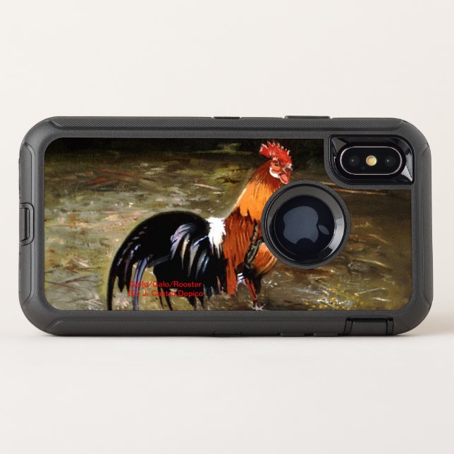 Gallo/Galo/Rooster Otterbox iPhone Case (Back Horizontal)