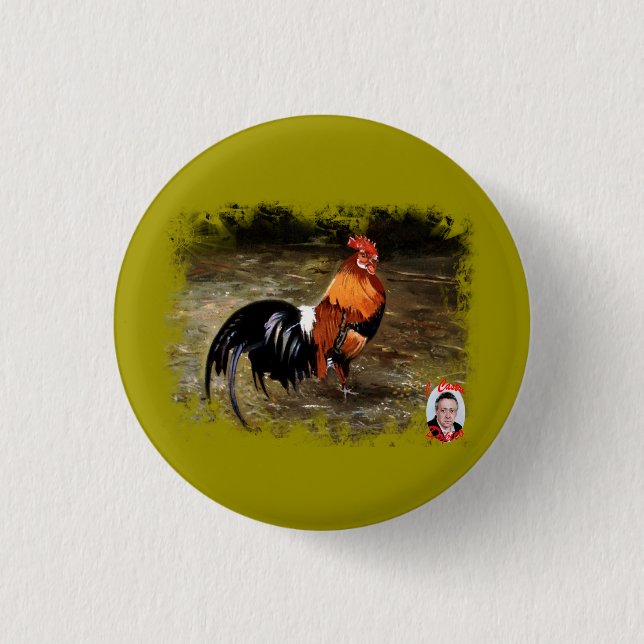 Gallo/Galo/Rooster Pinback Button (Front)