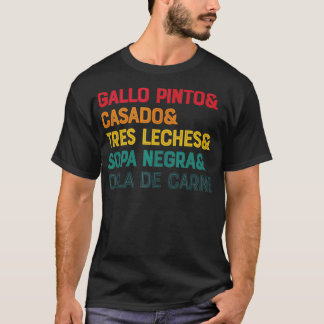 Gallo Pinto Costa Rican Iconic Food Costa Rica Fam T-Shirt