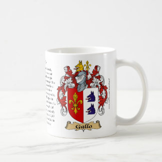 Gallo, the Origin, the Meaning and the Crest Mug