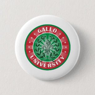 Gallo University Italian Pinback Button