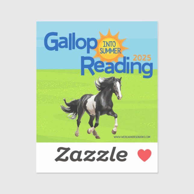 Gallop Into Summer Reading Sticker (Sheet)