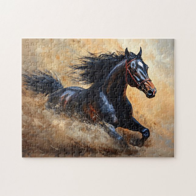 Galloping Arabian Horse Jigsaw Puzzle (Horizontal)