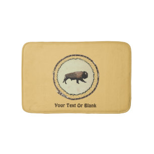 Galloping Bison Bathroom Mat