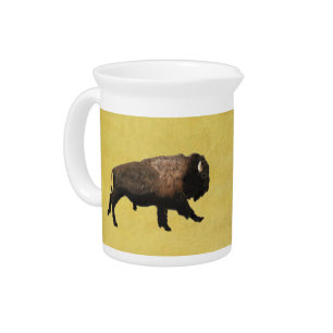 Galloping Bison Beverage Pitcher