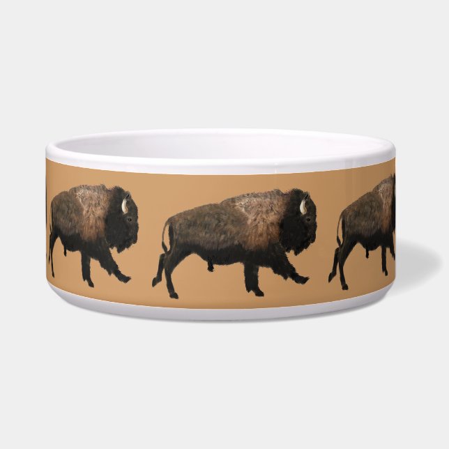 Galloping Bison Bowl (Right)
