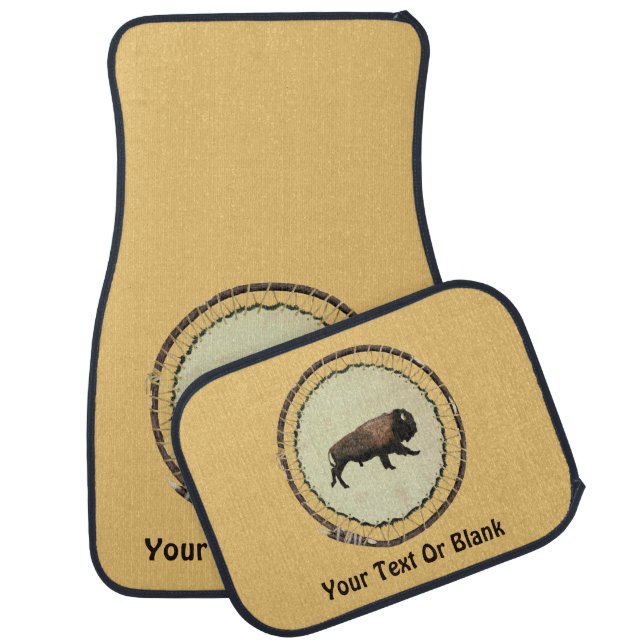 Galloping Bison Car Floor Mat (Set)