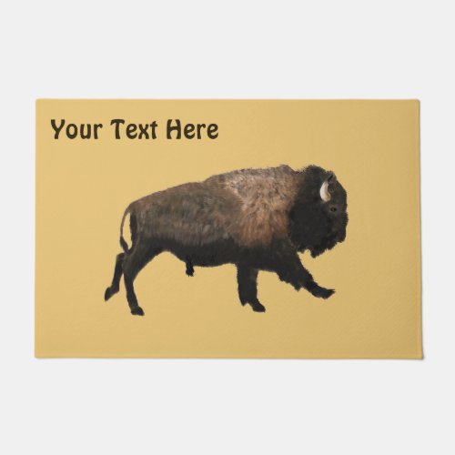 Galloping Bison Doormat